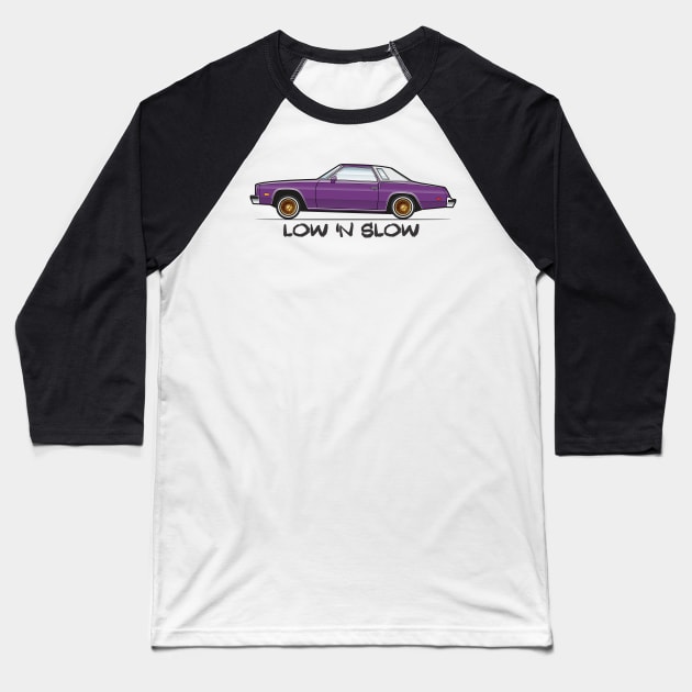 Low N Slow Baseball T-Shirt by JRCustoms44